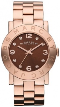 Marc Jacobs Amy Brown Dial Rose Gold-plated Ladies Watch MBM3167 Marc Jacobs Amy Brown Dial Rose Gold-plated Ladies Watch MBM3167