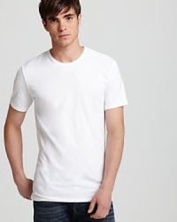 You can never have enough essentials. Stock up with a 2-pack of these crewnecks, rendered in breathable cotton for softness with a bit of stretch. You can never have enough essentials. Stock up with a 2-pack of these crewnecks, rendered in breathable cotton for softness with a bit of stretch.
