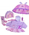 Twinkle toes! This cute ballerina raincoat from Kidorable will keep her footloose & fancy free, even on gray days!