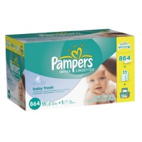 Pampers Baby Fresh Wipes 12x Box with Tub 864 Count