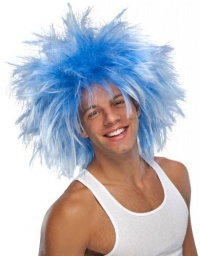 Character Wig, Funky Punk Blue Character Wig, Funky Punk Blue