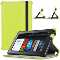 CaseCrown Ace Flip Case (Green Glow) for Amazon Kindle Fire