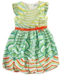 The sweet geometric pattern on this print dress from DKNY will add some pep to her get-up. The sweet geometric pattern on this print dress from DKNY will add some pep to her get-up.