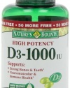 Nature's Bounty Vitamin D3-1000 Iu Softgels, 200-Count