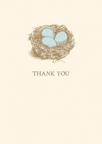 Graphique de France Robin's Nest Boxed Thank You Notes, 4.25 x 5.5 Inches, Cream (L806CB) Graphique de France Robin's Nest Boxed Thank You Notes, 4.25 x 5.5 Inches, Cream (L806CB)
