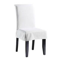 Sure Fit 107925236T_WHT Twill Supreme Short Dining Room Chair Cover, White Sure Fit 107925236T_WHT Twill Supreme Short Dining Room Chair Cover, White