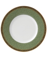 Deep blues and vibrant yellows combine with exotic florals to form a pattern that is rich in color and design. The exquisite detail and simple shape of this accent plate (shown middle) make this bone china collection ideal for any occasion. Deep blues and vibrant yellows combine with exotic florals to form a pattern that is rich in color and design. The exquisite detail and simple shape of this accent plate (shown middle) make this bone china collection ideal for any occasion.