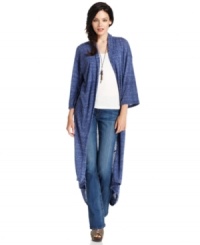 In a long duster style, this Alternative Apparel cardigan adds a dramatic look to any ensemble! (Clearance)