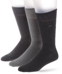 Calvin Klein Men's 3 Pack Combed Flatknit Socks Calvin Klein Men's 3 Pack Combed Flatknit Socks