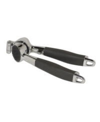 A bold move for bold flavor. Forget about peeling cloves, you're in good hands with a dynamic press that minces garlic in seconds. A SureGrip handle and stainless steel construction hold up use after use for an ease in the kitchen you'll get used to! Limited lifetime warranty. A bold move for bold flavor. Forget about peeling cloves, you're in good hands with a dynamic press that minces garlic in seconds. A SureGrip handle and stainless steel construction hold up use after use for an ease in the kitchen you'll get used to! Limited lifetime warranty.