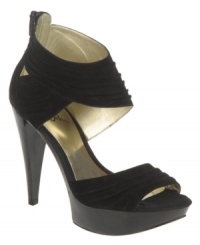 Groove is in the heart. The Groove sandals from Carlos by Carlos Santana bring the party to you with gathered suede and a flirty peep-toe silhouette. Groove is in the heart. The Groove sandals from Carlos by Carlos Santana bring the party to you with gathered suede and a flirty peep-toe silhouette.
