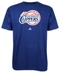 Sport your favorite team's winning spirit in this LA Clippers' tee by adidas. Sport your favorite team's winning spirit in this LA Clippers' tee by adidas.