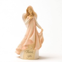 Enesco Foundations Thank You Mini Angel Figurine, 4-1/4-Inch Enesco Foundations Thank You Mini Angel Figurine, 4-1/4-Inch