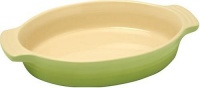 Le Creuset Stoneware 9-1/2-Inch Oval Baking Dish, Kiwi Le Creuset Stoneware 9-1/2-Inch Oval Baking Dish, Kiwi