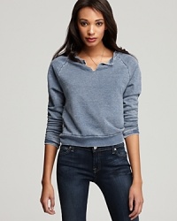 Hard Tail Sweatshirt - Burnout Split Neck Hard Tail Sweatshirt - Burnout Split Neck