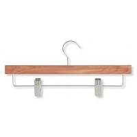 Honey-Can-Do HNG-01535 Skirt/Pant Hanger with Clips, Cedar, 4-Pack Honey-Can-Do HNG-01535 Skirt/Pant Hanger with Clips, Cedar, 4-Pack