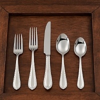 A traditional shape becomes dazzling with an artistic edge detail. Setting a standard of elegance and versatility, Waterford presents distinctly elegant, continental-size flatware to grace your table. Crafted of lustrous 18/10 stainless steel for endless beauty and use. Each piece is guaranteed for 10 years. A traditional shape becomes dazzling with an artistic edge detail. Setting a standard of elegance and versatility, Waterford presents distinctly elegant, continental-size flatware to grace your table. Crafted of lustrous 18/10 stainless steel for endless beauty and use. Each piece is guaranteed for 10 years.