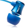 JBuds J3 Micro Atomic In-Ear Earbuds Style Headphones with Travel Case (Electric Blue)