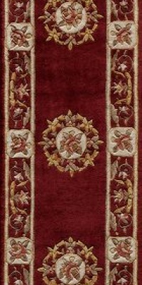 Burgundy Momeni Harmony 7'9x7'9 European Round Area Rug from RugPal.com