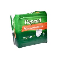 Depend Fitted Maximum Protection Briefs Size Small/Medium Pk/20 Depend Fitted Maximum Protection Briefs Size Small/Medium Pk/20