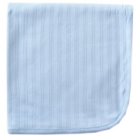 Hudson Baby Organic Receiving Blanket, Blue Hudson Baby Organic Receiving Blanket, Blue