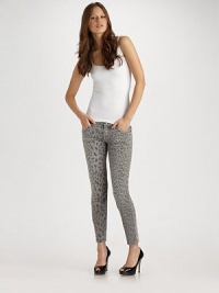Channel your inner starlet in these cropped, curvy jeans with a fabulous retro fit.THE FITLow rise Stiletto leg Cropped length Rise, about 8 Inseam, about 27½THE DETAILSZip fly Button closure Five-pocket style 98% cotton/2% spandex Machine wash Made in USA Channel your inner starlet in these cropped, curvy jeans with a fabulous retro fit.THE FITLow rise Stiletto leg Cropped length Rise, about 8 Inseam, about 27½THE DETAILSZip fly Button closure Five-pocket style 98% cotton/2% spandex Machine wash Made in USA