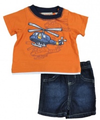 Kids Headquarters Baby-Boys Newborn Helicopter Short Set Kids Headquarters Baby-Boys Newborn Helicopter Short Set