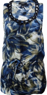 Alfani Women's Status Chic Blouse 8P Blue Multi Alfani Women's Status Chic Blouse 8P Blue Multi