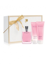 Make every second of life feel like a MIRACLE. For the Holiday, this sensual spicy floral fragrance collection is bursting with the zest of brilliant Freesia, peppered with Ginger and serenely balanced by warm Amber notes. Gift Set Contains: Miracle 1.7 oz. Fragrance Spray, Miracle 3.4 oz. Body Lotion, Miracle 3.4 oz. Bath & Shower Gel. Make every second of life feel like a MIRACLE. For the Holiday, this sensual spicy floral fragrance collection is bursting with the zest of brilliant Freesia, peppered with Ginger and serenely balanced by warm Amber notes. Gift Set Contains: Miracle 1.7 oz. Fragrance Spray, Miracle 3.4 oz. Body Lotion, Miracle 3.4 oz. Bath & Shower Gel.