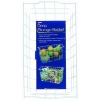 Grayline 40604, Deep Storage Basket, White Grayline 40604, Deep Storage Basket, White