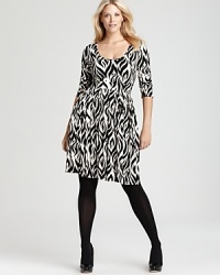 Enlivened by a graphic jolt of zebra print, this Rachel Pally White Label Plus dress takes your look to fierce new heights. Tame the bold style with classic, black accents. Enlivened by a graphic jolt of zebra print, this Rachel Pally White Label Plus dress takes your look to fierce new heights. Tame the bold style with classic, black accents.