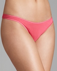 A basic thong with satin trim from Cosabella. A basic thong with satin trim from Cosabella.