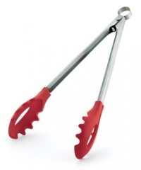 Cuisipro 13-Inch Silicone Pasta Tongs, Red Cuisipro 13-Inch Silicone Pasta Tongs, Red