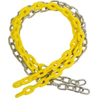 5 1/2 FT COATED CHAIN per pair, Yellow 5 1/2 FT COATED CHAIN per pair, Yellow