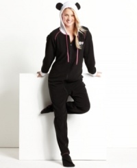 Super cute warmth from head to toe. Jenni's footie pajamas feature cute little ears on the hood and a zipper that stretches down the front. The attached feet have grippers at the sole. Super cute warmth from head to toe. Jenni's footie pajamas feature cute little ears on the hood and a zipper that stretches down the front. The attached feet have grippers at the sole.