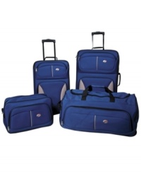 You'll be flying to your next destination when you pick up and go with this ultra lightweight set by your side. Made to pack you up and not weigh you down, each piece is built light but built right with reinforced corners to protect against corners, curbs and more & multiple interior and exterior pockets for the utmost in organization. 10-year warranty. You'll be flying to your next destination when you pick up and go with this ultra lightweight set by your side. Made to pack you up and not weigh you down, each piece is built light but built right with reinforced corners to protect against corners, curbs and more & multiple interior and exterior pockets for the utmost in organization. 10-year warranty.