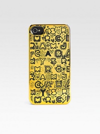 A whimsical, graffiti logo printed style that snaps over your iPhone® for a stylish cover.Plastic2¼W X 4½H X ½DImportedPlease note: iPhone® not included.