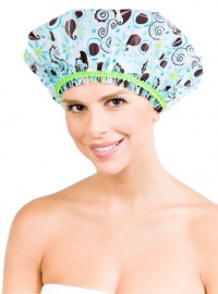 Betty Dain Stylish Design Mold Resistant Shower Cap, The Hipster Collection, Hippie Chick Betty Dain Stylish Design Mold Resistant Shower Cap, The Hipster Collection, Hippie Chick