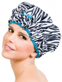 Betty Dain Stylish Design Mold Resistant Shower Cap, The Fashionista Collection, sassy Stripes Betty Dain Stylish Design Mold Resistant Shower Cap, The Fashionista Collection, sassy Stripes