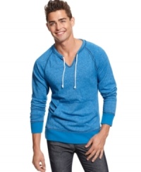 Everything you love about your favorite hoodie, minus the hood. This Bar III shirt has a comfortable feel and a contemporary style. Everything you love about your favorite hoodie, minus the hood. This Bar III shirt has a comfortable feel and a contemporary style.