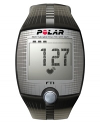 Follow your heart with a watch that monitors its rate on a large, easy-to-read display and moves you toward improvement with a manual target zone. Displaying a summary of your workout, this heart rate monitor keeps you in shape. 2-year limited warranty. Model FT1. Follow your heart with a watch that monitors its rate on a large, easy-to-read display and moves you toward improvement with a manual target zone. Displaying a summary of your workout, this heart rate monitor keeps you in shape. 2-year limited warranty. Model FT1.