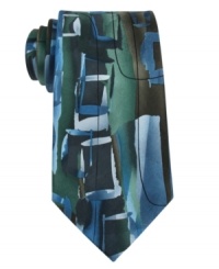 Add a note of artistic elegance to your outfit with this graphic tie from Jerry Garcia. Add a note of artistic elegance to your outfit with this graphic tie from Jerry Garcia.