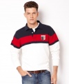 Stripes on this Nautica staple sharpen up your everyday look.