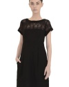 Nanette Lepore Women's Shadow Lace-Top Dress Black 2