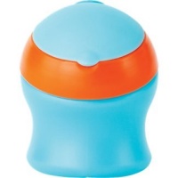 Boon Swig Short Spout Top Sippy Cup, Blue/Orange, 7 Ounce