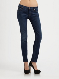 Tailored to perfection, these slim cigarette jeans are rendered in a deep indigo rinse that transitions smoothly from day to night. THE FITMedium rise, about 7Inseam, about 30Leg opening, about 12THE DETAILSZip flyFive-pocket style74% cotton/24% nylon/2% spandexMachine washMade in USAModel shown is 5'11 (178cm) wearing US size 4. Tailored to perfection, these slim cigarette jeans are rendered in a deep indigo rinse that transitions smoothly from day to night. THE FITMedium rise, about 7Inseam, about 30Leg opening, about 12THE DETAILSZip flyFive-pocket style74% cotton/24% nylon/2% spandexMachine washMade in USAModel shown is 5'11 (178cm) wearing US size 4.