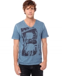 Because having one too many is never enough, add this cool B t-shirt by Buffalo David Bitton to your collection. Because having one too many is never enough, add this cool B t-shirt by Buffalo David Bitton to your collection.