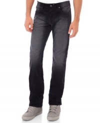 With its dark faded wash and wrinkled design, these Six jeans from Buffalo David Bitton will remain in heavy wardrobe rotation. With its dark faded wash and wrinkled design, these Six jeans from Buffalo David Bitton will remain in heavy wardrobe rotation.