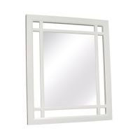 Elegant Home Fashions Neal Collection Framed Mirror, White Elegant Home Fashions Neal Collection Framed Mirror, White