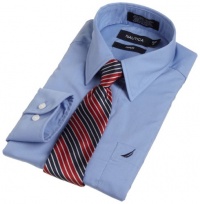 Nautica Dress Up Boys 8-20 Poplin Shirt And Tie Set,Cornflower,8 Nautica Dress Up Boys 8-20 Poplin Shirt And Tie Set,Cornflower,8